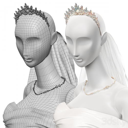 Wedding clothes on mannequins 001