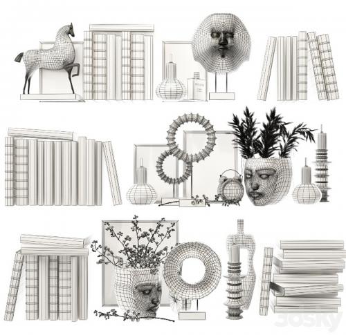 Decorative set for filling shelves 4