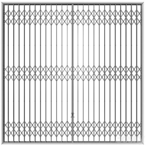 Metal sliding louver accordion type Screen