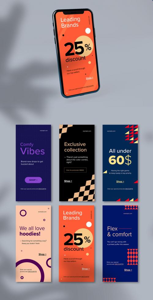 Abstract Patterned Mobile Banners - 418160914