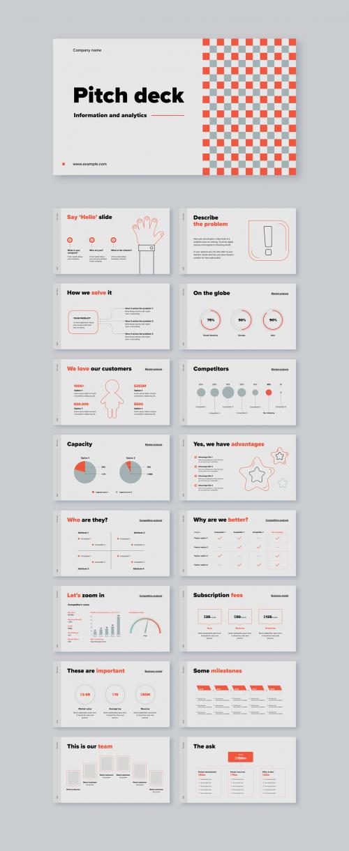 Abstract Pitch Deck Layout - 418160924