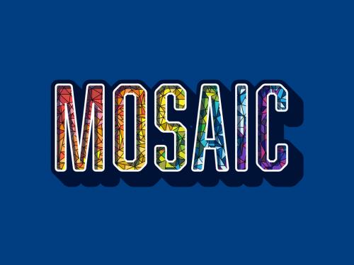 Mosaic Text Effect - 418202784