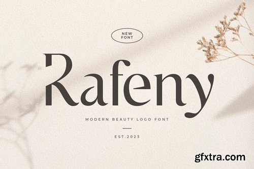 Rafeny - Modern Beauty Logo Font 74D5T6E