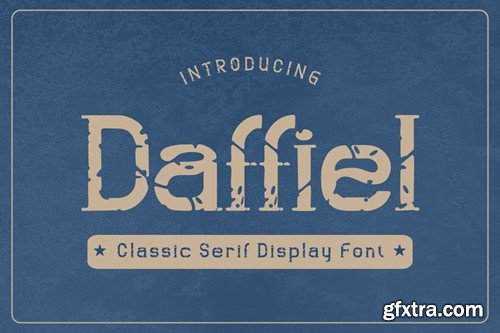 Daffiel - Classic Serif Display Font W6RJUXS