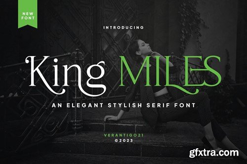 King Miles - Elegant Serif Font YBA77DS