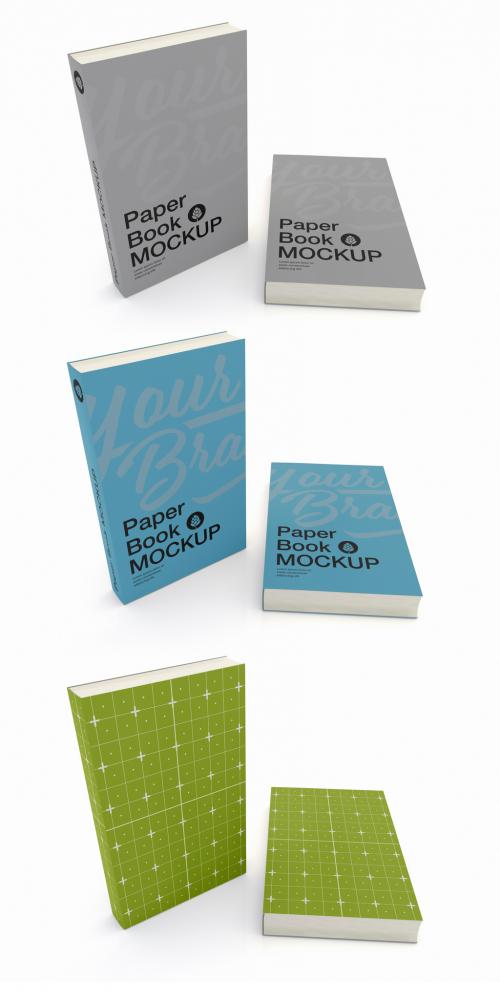 Hardcover Book Cover Mockup - 418379215