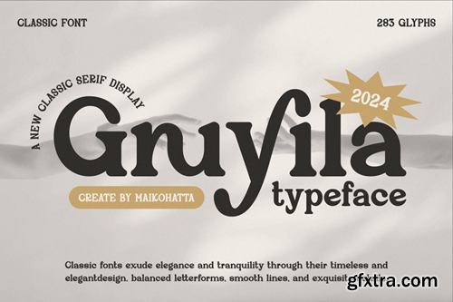 Gruyila - Classic Serif Typeface V95DTZ3