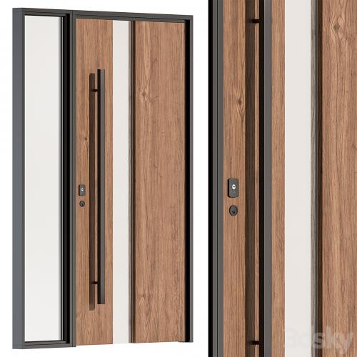 Wooden Front Door - Set 61