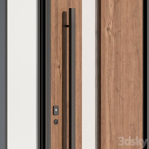 Wooden Front Door - Set 61