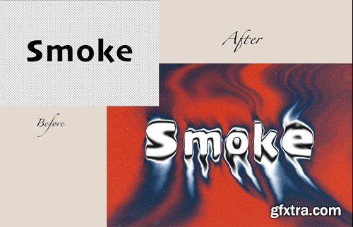 Smoke Editable PSD Text Effect DJYNQ9N