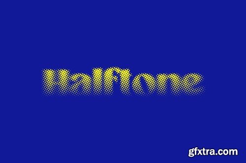 Halftone Text Effect DF6JVHH