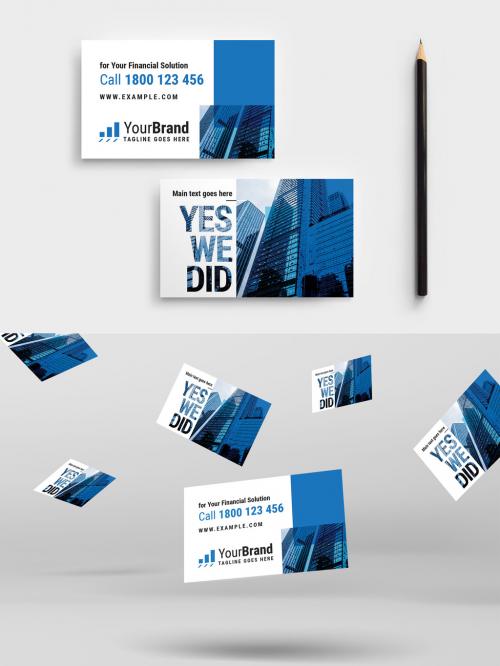 Business Card Tax Man Expertise for Your Financial Solution Flyer Templates - 419453202