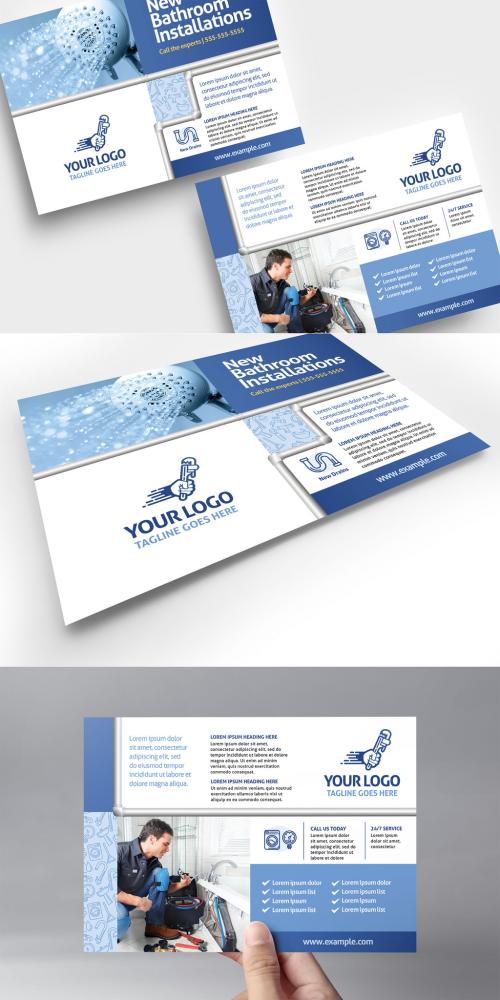 Plumbing Services Flyer Templates Pack - 419453482
