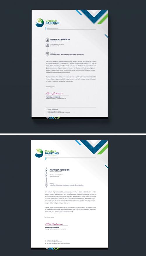 Clean Word Letterhead Layout - 419465788