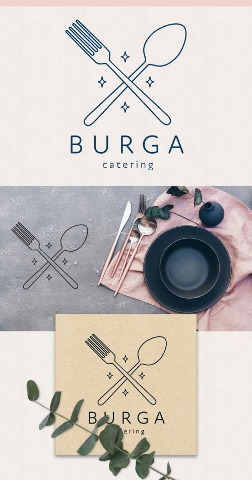 Logo Design with Spoon and Fork - 419706227
