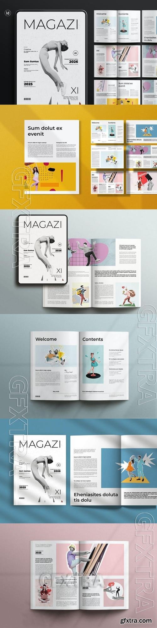 Magazine Template MVLJDPE