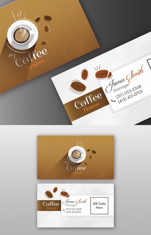 Coffee House Business Card Set - 419946510