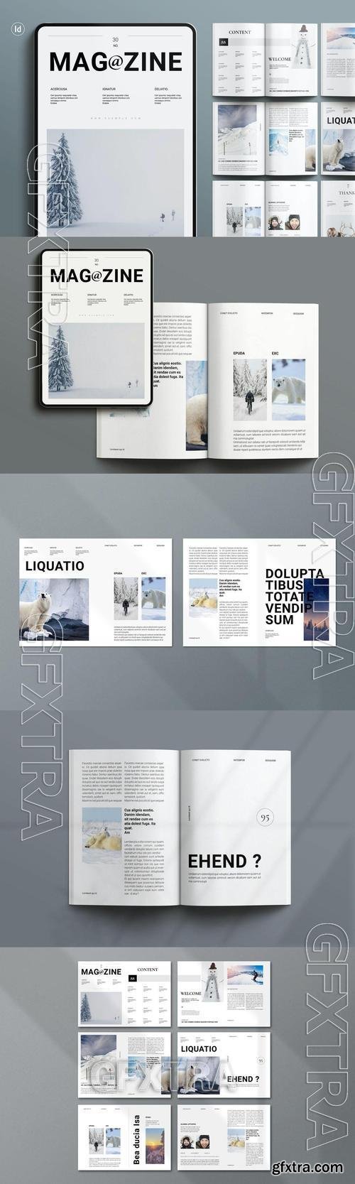 Winter Magazine Template WXF4B26