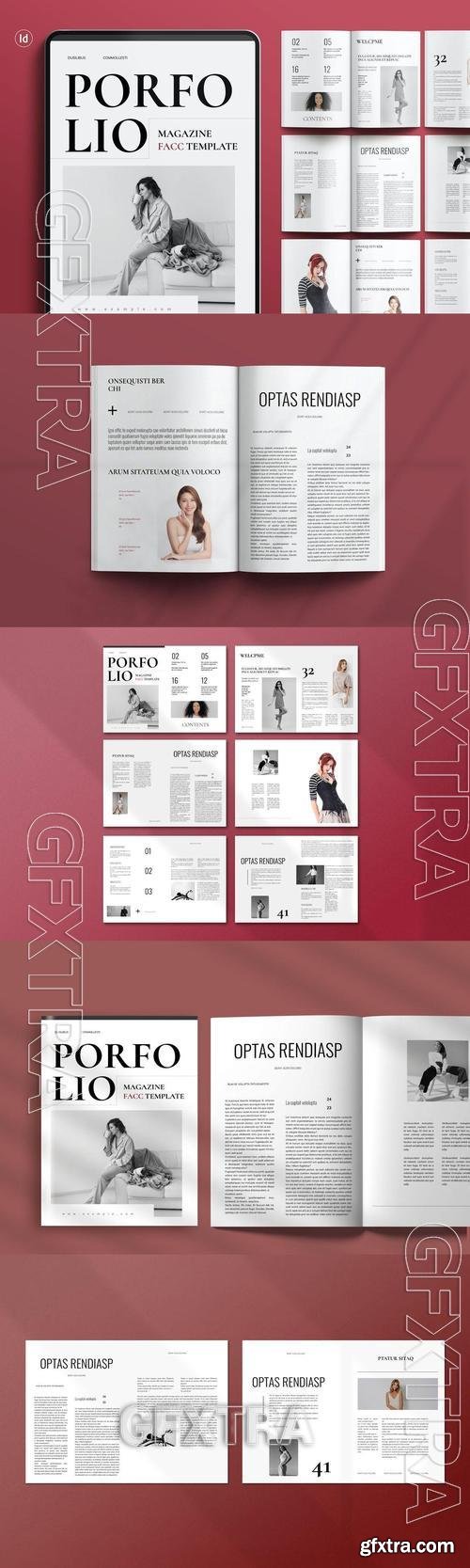 Portfolio Magazine Template 7JZGB85