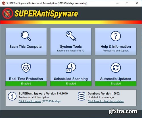 SUPERAntiSpyware Professional X 10.0.1268