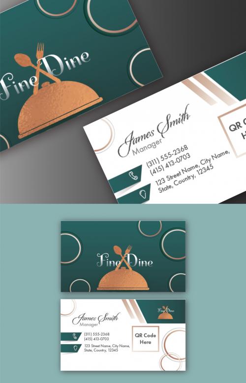 Restaurant Business Cards - 419946529