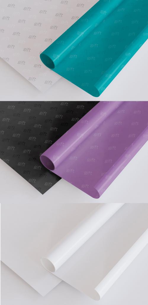 Gift Wrap Paper Roll Mockup - 420513484