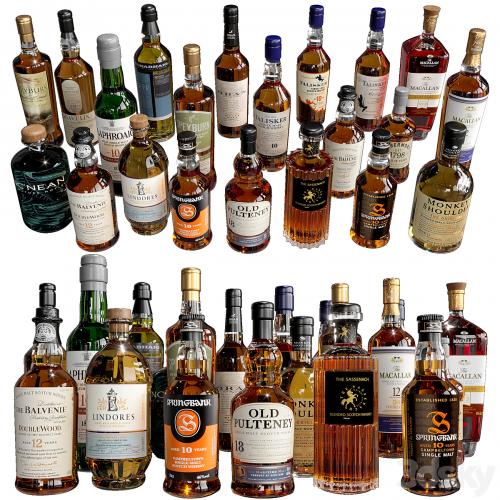 WHISKEY AND SCOTCH BOTTLE COLLECTION NO4