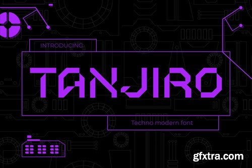 Tanjiro - The Modern Futuristic Font TVPR6RZ