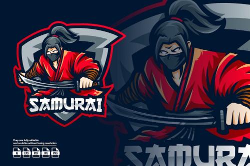 Samurai Esport Logo Template