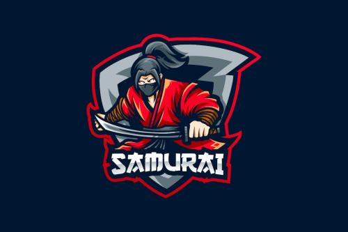 Samurai Esport Logo Template