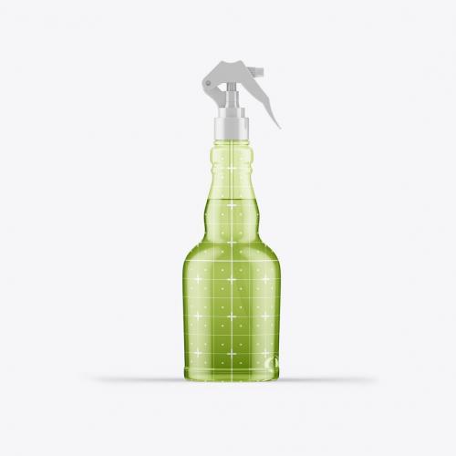 Glass Spray Bottle Mockup