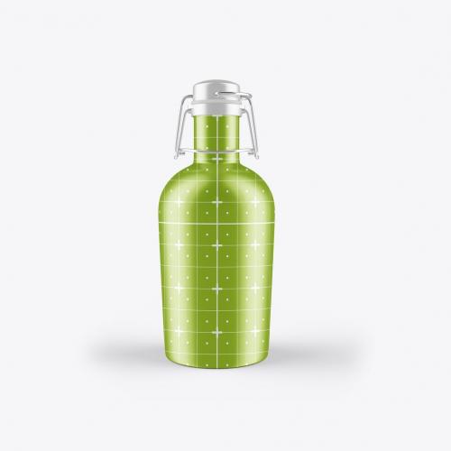 Metallic Thermo Bottle Mockup