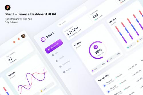 Strix Z - Finance Dashboard UI Kit