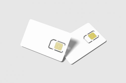 Clean Sim Card Mockup