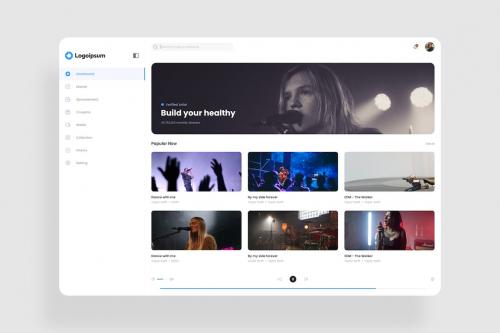 Music Dashboard UI Kit