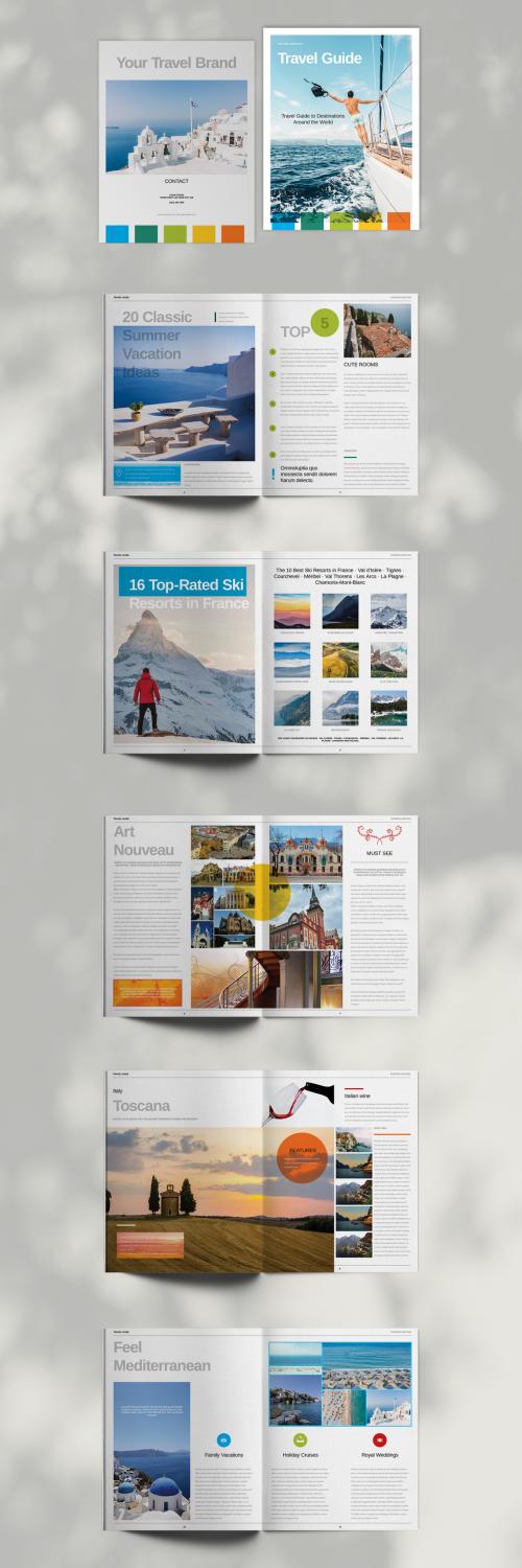 Travel Guide Brochure Layout - 421070855