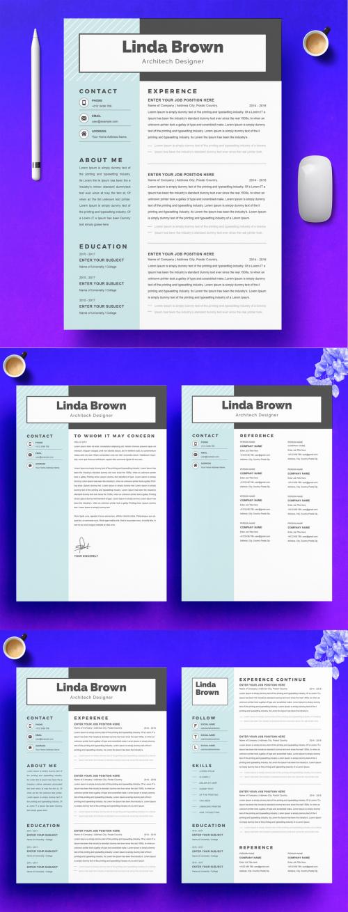 Clean and Professional Resume Layout - 421599308