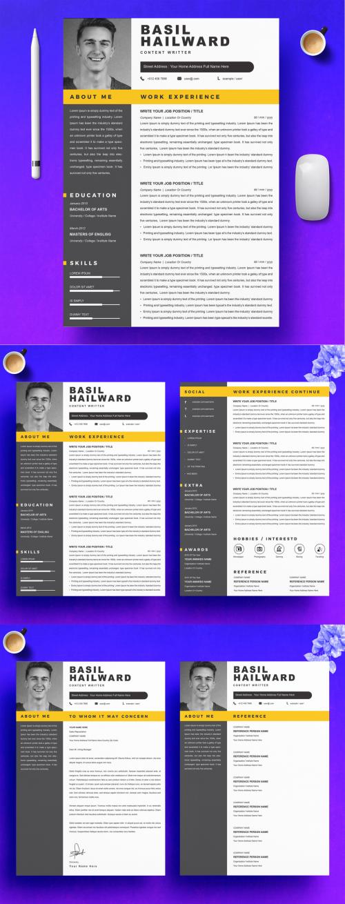 Vector Minimalist Creative Resume - 421627272