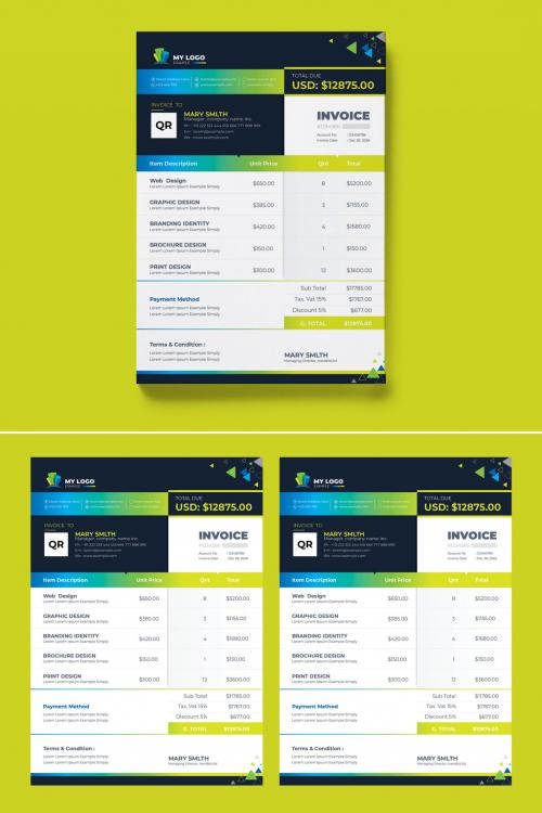 Creative Business Invoice Layout - 421634784