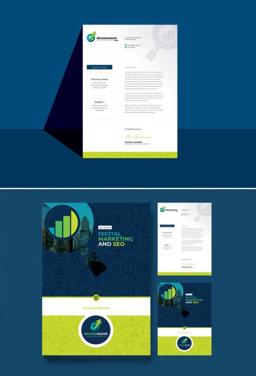 Clean Letterhead Layout - 421634787