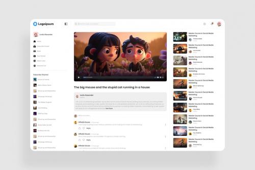 Video Player Dashboard UI Kit