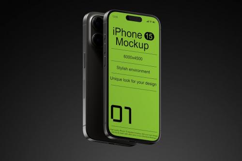 iPhone 15 Mockup|01