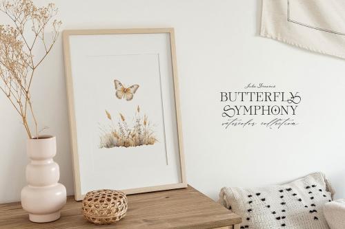 Butterfly Symphony Watercolor Spring Collection