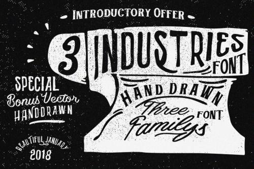 Three font industries