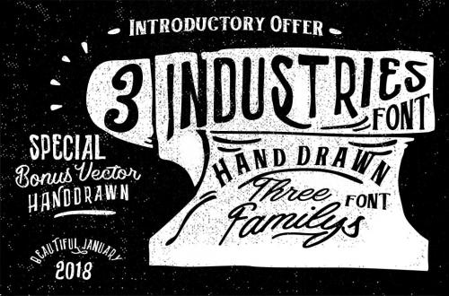 Three font industries