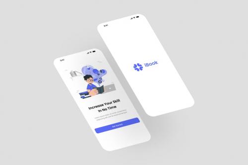iBook - E-Book - Audio Book App UI Kit