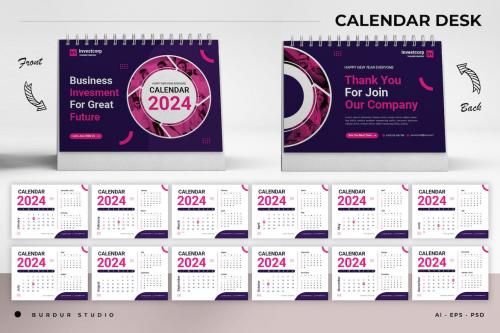 Investment Creative Calendar Desk 2024