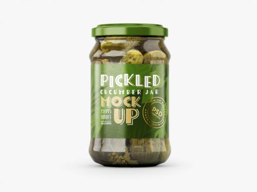 Pickled Cucumber Jar Mockup - 422387775