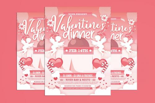 Valentines Day Dinner Flyer