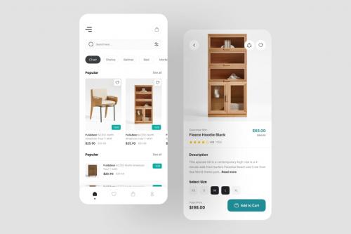 Frogniture - Furniture App UI Kit